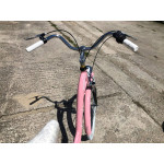 Dámsky retro bicykel 28" Lavida 7-prevodový hlinikový [A] Ružový, biele kolesá